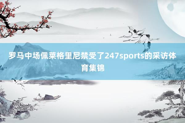 罗马中场佩莱格里尼禁受了247sports的采访体育集锦